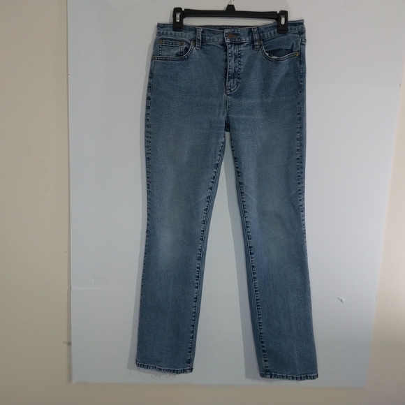 Ralph Lauren Women's Size 8 Sky Blue Regular Leg Blue Denim Jeans - Picture 2 of 14